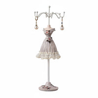 Decorative Mannequin Jewelry Stand Elegant Earring Necklace Holder Tabletop Jewelry Tree Display Sturdy for Dresser, Bedroom
