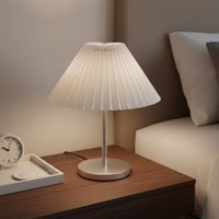 Pleated Lampshade Foldable Textile Lamp Shade Vision-Ease for Homestay