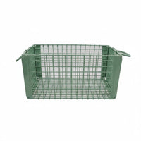 Stackable Wire Basket with Handles Stackable Metal Crate Good Air Circulation