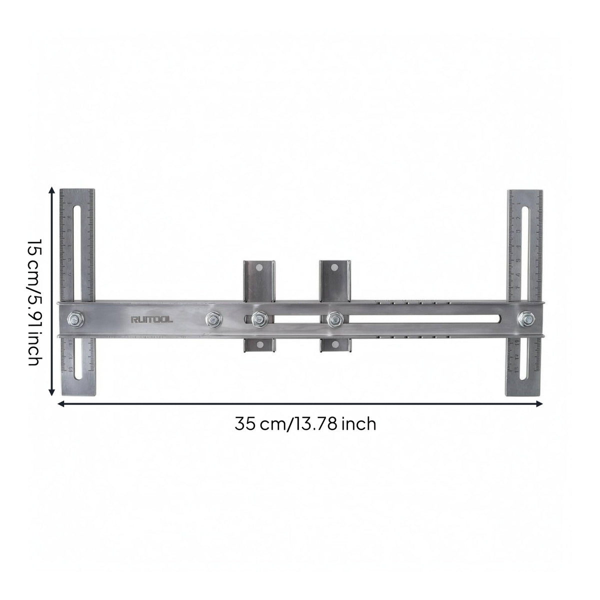 Wardrobe Rod Base Jig Slotted Adjustment Drilling Metal