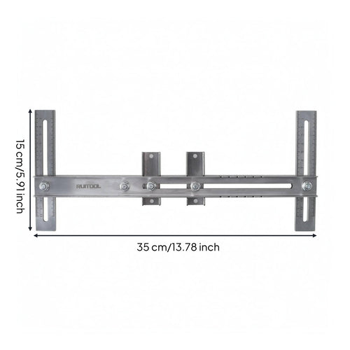 Wardrobe Rod Base Jig Slotted Adjustment Drilling Metal