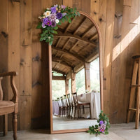 Twilight Purple Welcome Sign Flowers for Weddings - Rose and Dahlia Arch Floral Arrangement