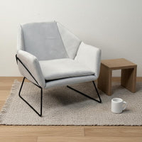 Scene Prop 1/6 Scale Textile Armchair Realistic Design 1/6 Scale Single Sofa Artisan-Made Miniature Single Sofa European Design for Collectors, Hobbyists, Miniature Scene, Display