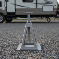 4 Pieces Manual RV Support Jack Adjustable Caravan Jack Stand Stable Equipment Heavy Duty for Campers