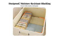 foldable Wheeled Container Visible Contents Household Storage for Dorm Room