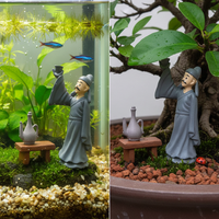 Miniature Resin Figurines for Aquarium, Terrarium, and Bonsai Decor