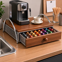 Coffee Machine Stand Rustic Design Coffee Station Rack Heavy Duty