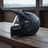 All Season Full Face Motorcycle Helmet Gender-Neutral Design Dual-Purpose Sport Helmet Detachable Visor for Dirt Bike Riders, Rally
