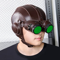 Steampunk PU Flight Cap for Halloween Cosplay