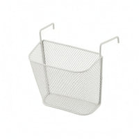Hanging Mesh Storage Basket over-the-Edge Basket with Hooks Open-Wire