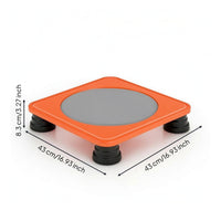 Square Trampolines Low-Profile Rebounder Quiet Jumping Toy for Kids, Young Children, Playroom, Apartment, Home Gym