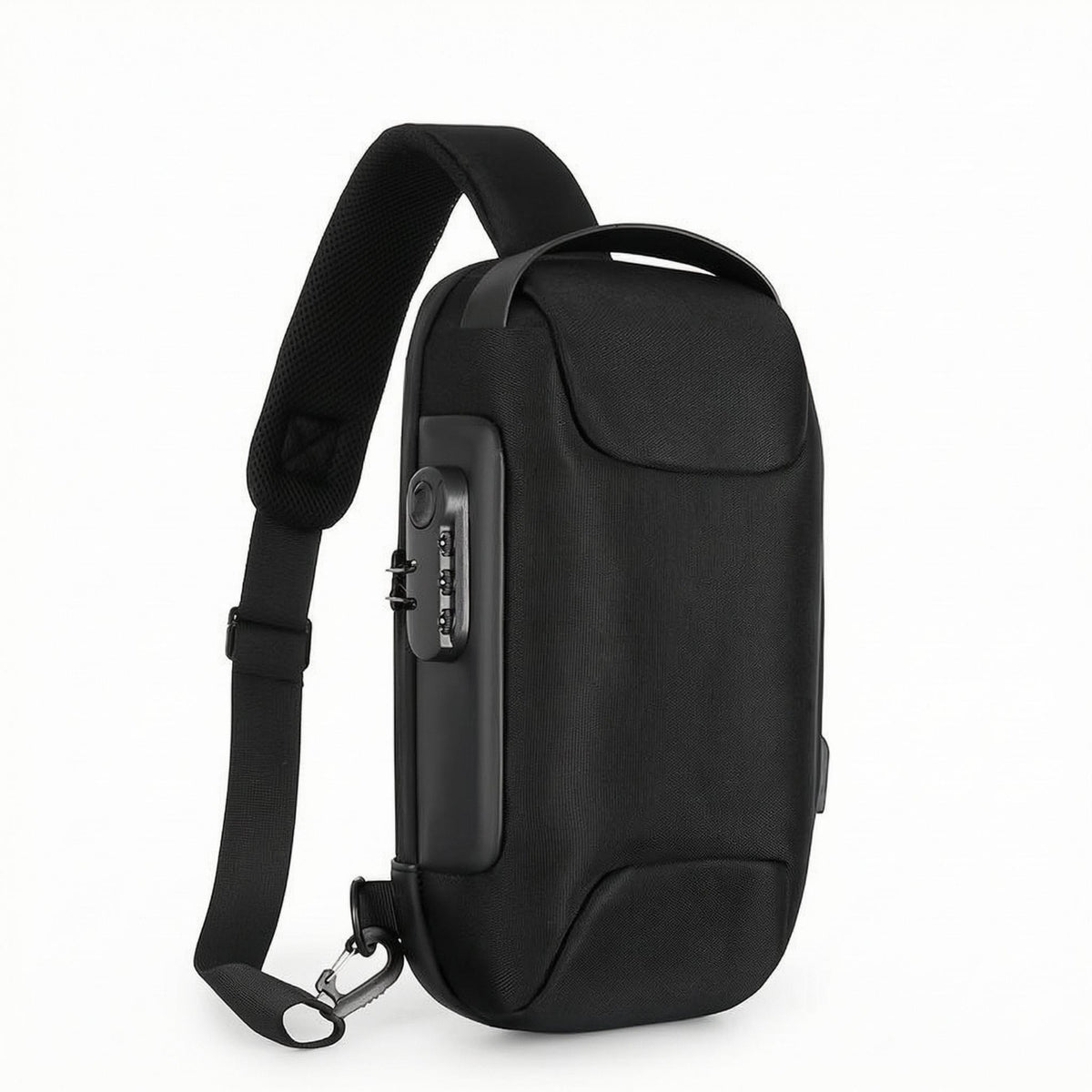 Adjustable Strap USB Charging Crossbody Bag Top Handle Anti-Theft Chest Bag