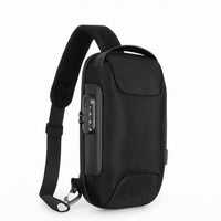 Adjustable Strap USB Charging Crossbody Bag Top Handle Anti-Theft Chest Bag
