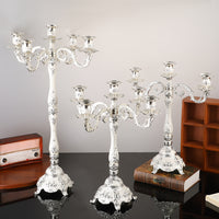 Vintage Candle Holder with Five Heads in Zinc Alloy