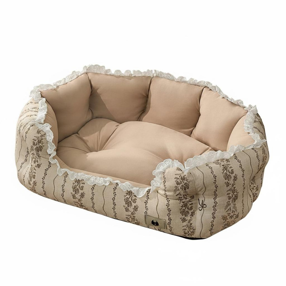Kitten Couch Bed Calming Raised Side Dog Bed Warm for Indoor
