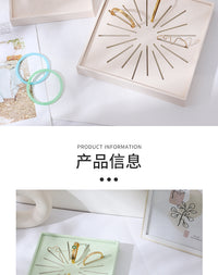 瑞义硅藻皮立式耳钉架陈列手镯戒指托珠宝盘样品间展示挑选多用架