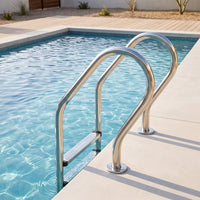 5-Step Pool Ladder Stainless Steel Pool Ladder with Double Handrails Heavy Duty for Homeowners