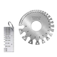 Measurement Markings Weld Inspection Gauge Brushed Silver Fusing Seam Gauge Hanging Loop Weld Inspection Ruler Clear Markings