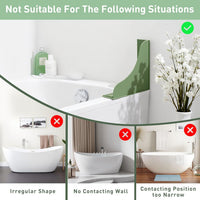 Silicone Shower Splash Guard Bathroom Corner Waterproof Baffle
