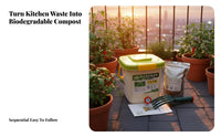 Bokashi Fermentation Container Odorless Natural Soil Enhancer Generator Kitchen Food Waste Composter Airtight Closure Kitchen