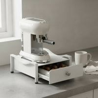 Coffee Machine Stand with Drawer Space-Saving Design for Home Bar, Office