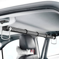 Telescopic Car Clothes Hanger Rod Perforated Car Clothes Hanger Bar Hooked Ends Telescopic Garment Rack