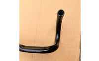 Black Road Bike Drop Handlebar Matte Finish 31.8 Mm Drop Handlebar Single-Piece Round Tube
