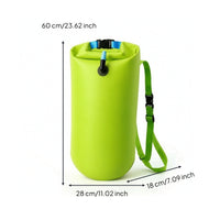 Waterproof Storage Swim Buoy with Dry Bag High-Visibility Swim Buoyancy Aid with Shoulder Strap Highly Visible Brightly Colored for Swimmers, Adults, Beginners, Open Water, Beach
