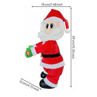 Battery Powered Musical Santa Figurine Spanish-Language Theme Musical Santa Figure