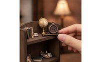5 Pieces Miniature Clock Handmade Dollhouse Clock Decorative Decor for Diorama