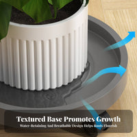 Rolling Planter Tray with Casters 360-Degree Rotating casters Wheeled Plant mover