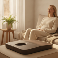 Leather Face Cradle Pillow for Massage Table, Removable and Washable SPA Beauty Bed Face Cushion with Hole