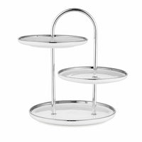 Tier Stand with Handle Ceramic Cake Stand Set Round for Birthday Parties