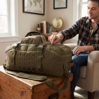 Travel Duffel Bag Water-Resistant Duffel Bag with Backpack Straps Multi-Functional for  , Weekend Getaway