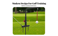 Indoor/Outdoor Use Golf Swing Practice Aid Adjustable Height Swing Groover Practice Tool Portable Design for Beginners, Backyard