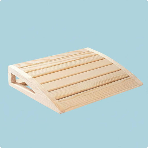 S-Shaped Sauna Backrest Natural Wood Wooden Sauna Backrest Curved Shape