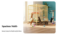 Multimulti-Tier Feline Condo Spacious Design Multimulti-Tier Feline Playpen Multiple Entry Doors Quick Setup for Indoors