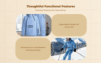 Ski Suit Unisex Waterproof Breathable Thermal Cold Weather