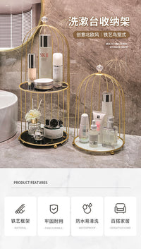 Birdcage Style Storage Basket for Bathroom