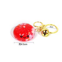 Simulated Char Siu Bao Toy with Keychain