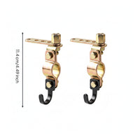 Metal Umbrella Base Mounting Bracket 8mm Clamp-Style Bracket with Hook Sturdy Rust-Resistant for Scooters, E-Bikes