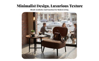 3 Pieces Contemporaryell Spine Chair and Table Set Comfortable Seat Paddings Indoor Furnicontemporarying Soft Upholstery