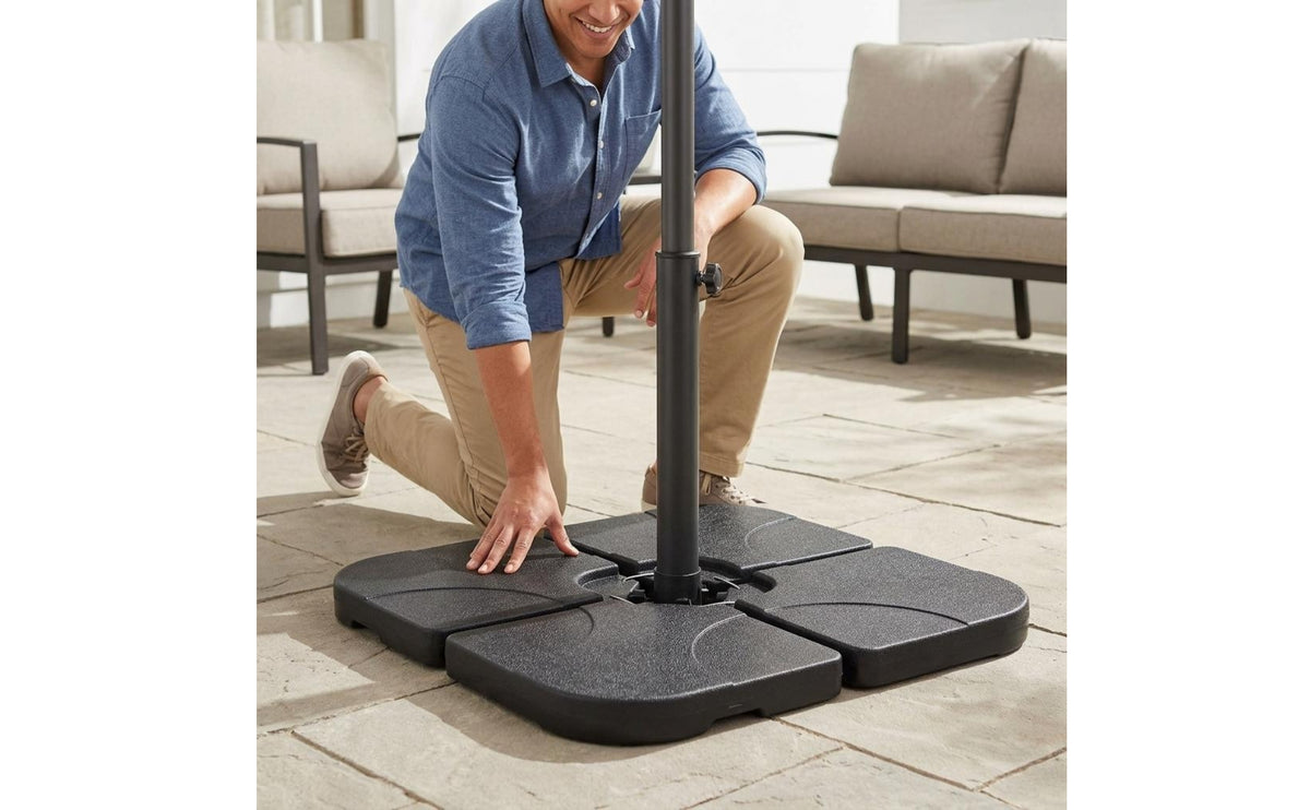 Square Umbrella Base   Water-Fillable Umbrella Base Round Corner Outdoor Equipment