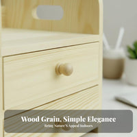 Adjustable Desktop Organizer with Drawers Space Saving for Dorm Room, Students
