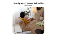 Upholstered Armchair Modernist Inspired Inspired Cylindrical Frame Armchair With Armrests Comfortable for Office Workers