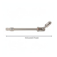 Swivel Head Mechanical Spray Nozzle Copper Spray Wand Adjustable Stainless Steel Body Quick Connection Threaded Rod Suitable for Air-conditioner Cleaning Equipment Maintenance