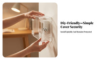 Thermostat Lock Box with Key | Ventilated Cutout Openings, Thermostat Cover with Lock, for workplaces