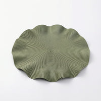Round Placemat with Edge Sturdy Placemats Safeguarding for Restaurant