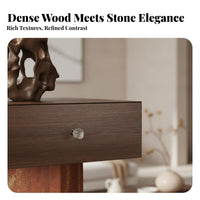 Sofa Side Table Wabi-Sabi design Mushroom-Shaped Storage Table Vintage Look