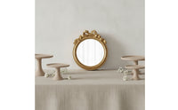 Mirror with Bow Frame Ornate Standing Mirror Decorative for Dessert Table